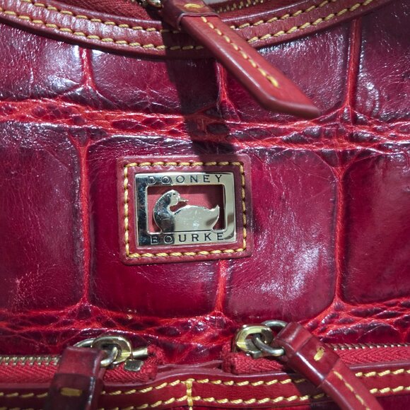 Dooney & Bourke leather zipper shoulder bag - Picture 3 of 16